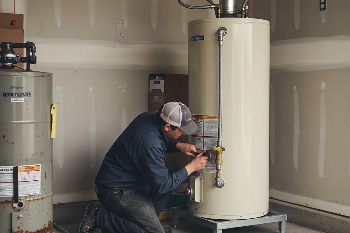 Water heater and shutoff valve replacement in Montezuma Creek